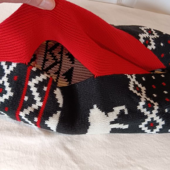 Simply Dog NWOT Knit Dog Sweater Pet Clothing Red Black White Size S Size M - Picture 5 of 16